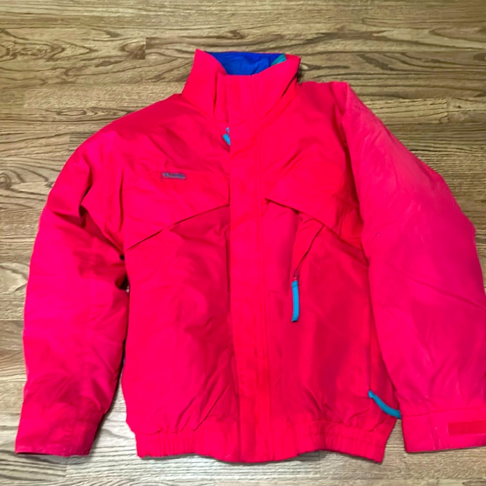 Retro Columbia whirlibird jacket with removable liner